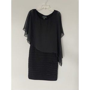 Stunning Black Dress Midi - Scarlett